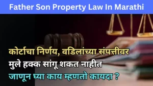 Father Son Property Law In Marathi