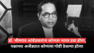 Dr. What kind of India did Bhimrao Ambedkar want what things were kept in the agenda of the party
