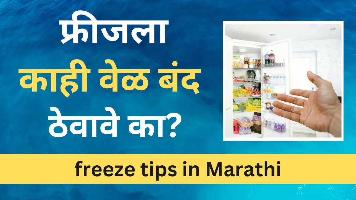 freeze tips in Marathi : फ्रीजला दिवसातून काही वेळ बंद ठेवावे का?