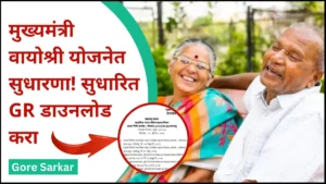 Mukhyamantri Vayoshri Yojana New GR download : मुख्यमंत्री वयोश्री योजनेत सुधारणा! सुधारित GR डाउनलोड करा