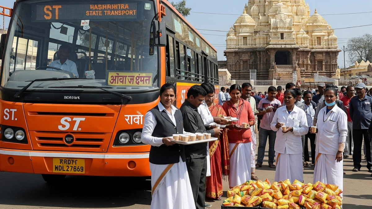 आषाढी वारीसाठी १३,००० एसटी कर्मचाऱ्यांना मोफत भोजन; जाणून घ्या सविस्तर माहिती