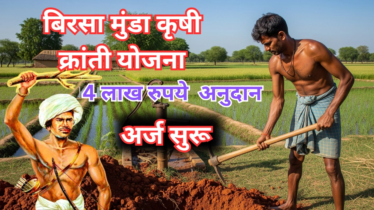 बिरसा मुंडा कृषी क्रांती योजना 2025 : विहिरीसाठी मिळवा 4 लाख रुपये अनुदान – अर्ज सुरु!