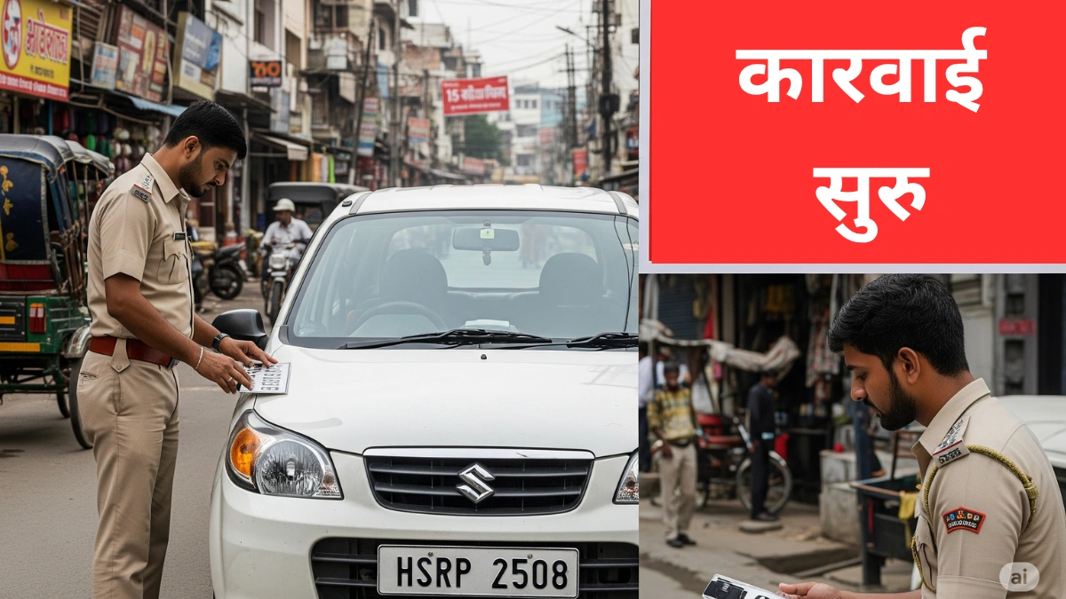 HSRP नंबर प्लेटसाठी अंतिम मुदत वाढली; वेळेत न बसविल्यास कारवाई निश्चित