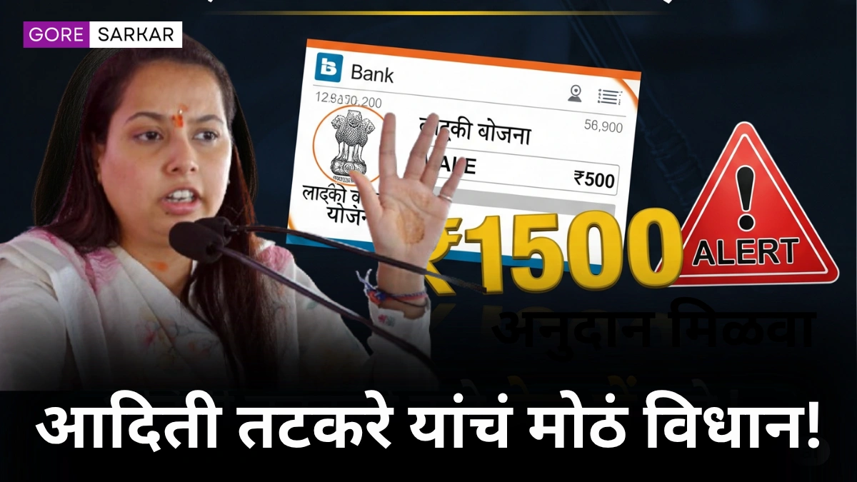 लाडकी बहीण योजनेत 14 हजार पुरुष लाभार्थी? आदिती तटकरे यांचं मोठ विधान!