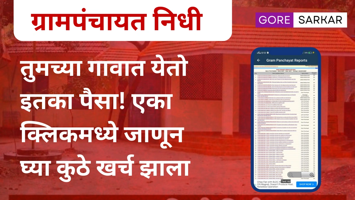 तुमच्या गावात येतो इतका पैसा! एका क्लिकमध्ये जाणून घ्या कुठे खर्च झाला