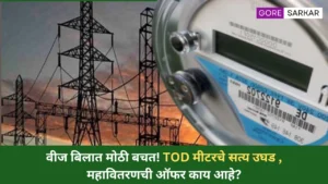 वीज बिलात मोठी बचत! TOD मीटरचे सत्य उघड – महावितरणची ऑफर काय आहे?