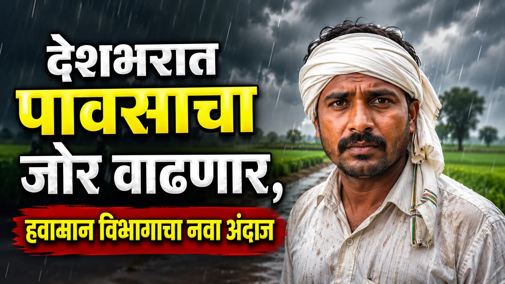 देशभरात पावसाचा जोर वाढणार, हवामान विभागाचा नवा अंदाज देशभरात पावसाचा जोर वाढणार, हवामान विभागाचा नवा अंदाज