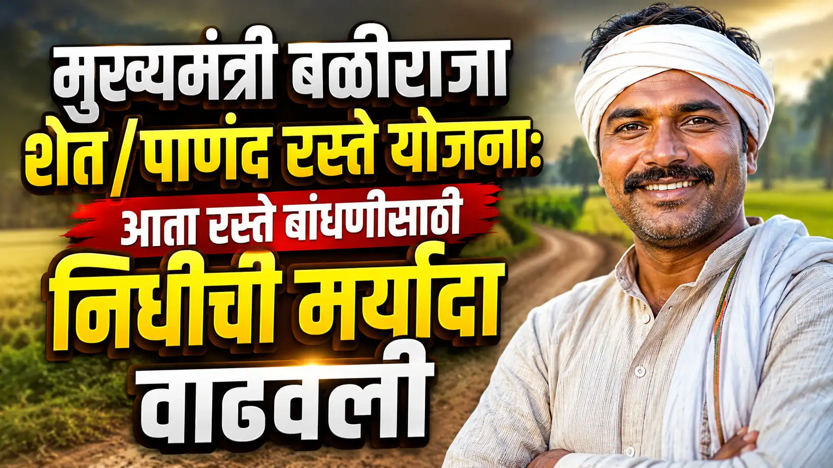 मुख्यमंत्री बळीराजा शेत/पाणंद रस्ते योजना: आता रस्ते बांधणीसाठी निधीची मर्यादा वाढवली